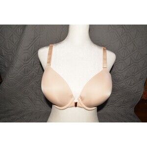 Soma 34D Nude Front Close Bra Smooth Cups Underwire T-Shirt